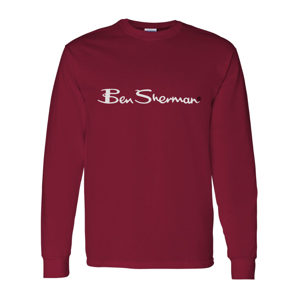 Men's Ben Sherman Gildan Heavy Cotton Long Sleeve T-Shirt