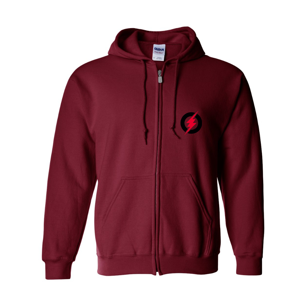 Men's Rayovac Lightning Gildan  Heavy Blend Full Zip Hooded Sweatshirt