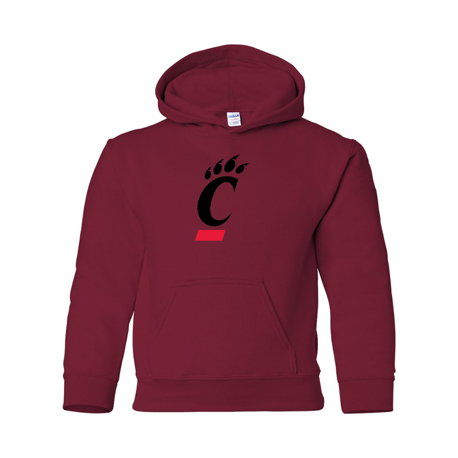 Youth  Cincinnati Bearcats Gildan Heavy Blend  Hooded Sweatshirt