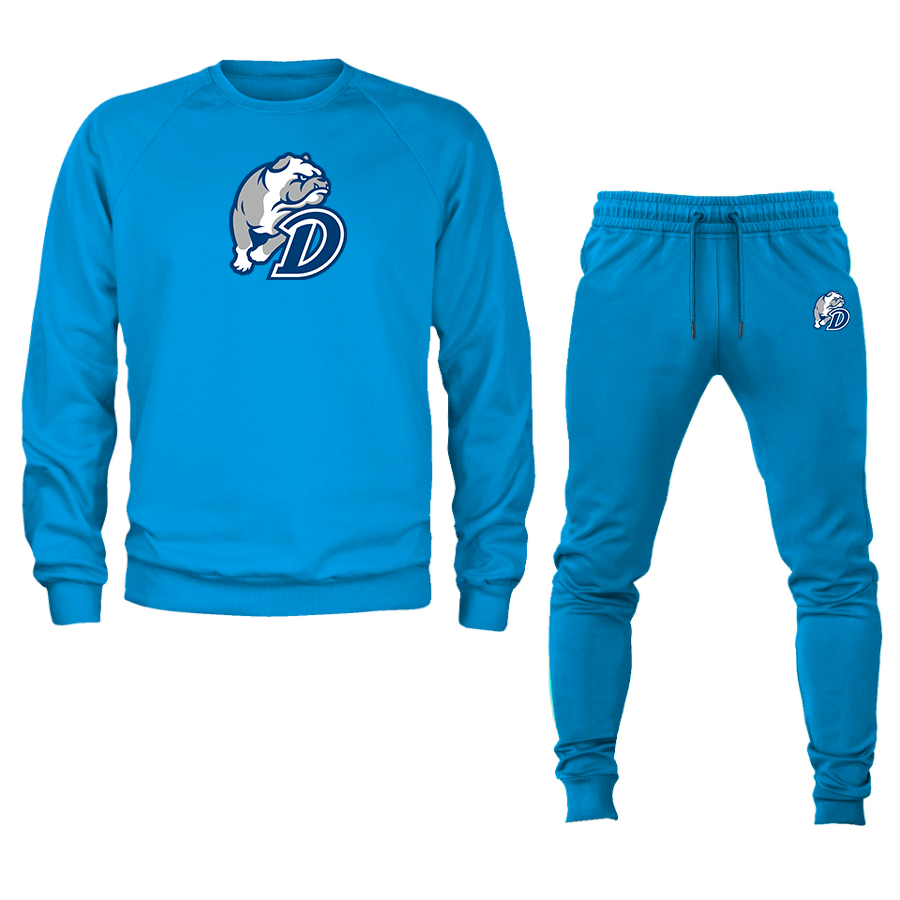 Men's  Drake Bulldogs Crewneck Sweatshirt Joggers Suit