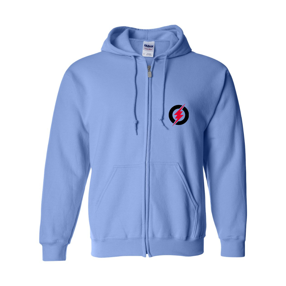 Men's Rayovac Lightning Gildan  Heavy Blend Full Zip Hooded Sweatshirt