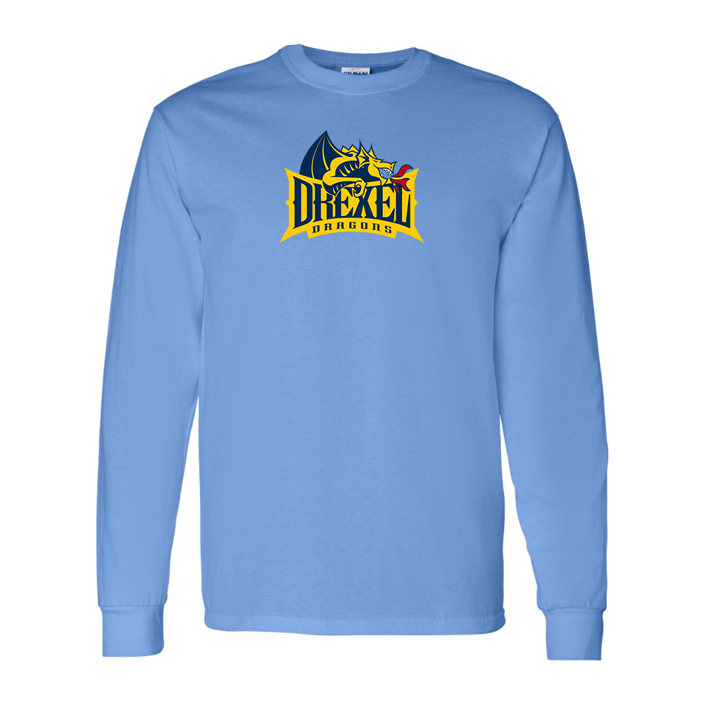 Men's Drexel Dragons Gildan Heavy Cotton Long Sleeve T-Shirt