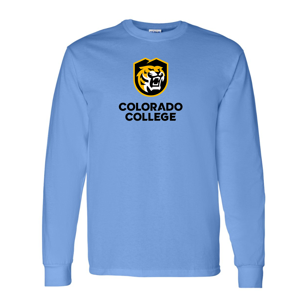 Men's  Colorado College Tigers Gildan Heavy Cotton Long Sleeve T-Shirt