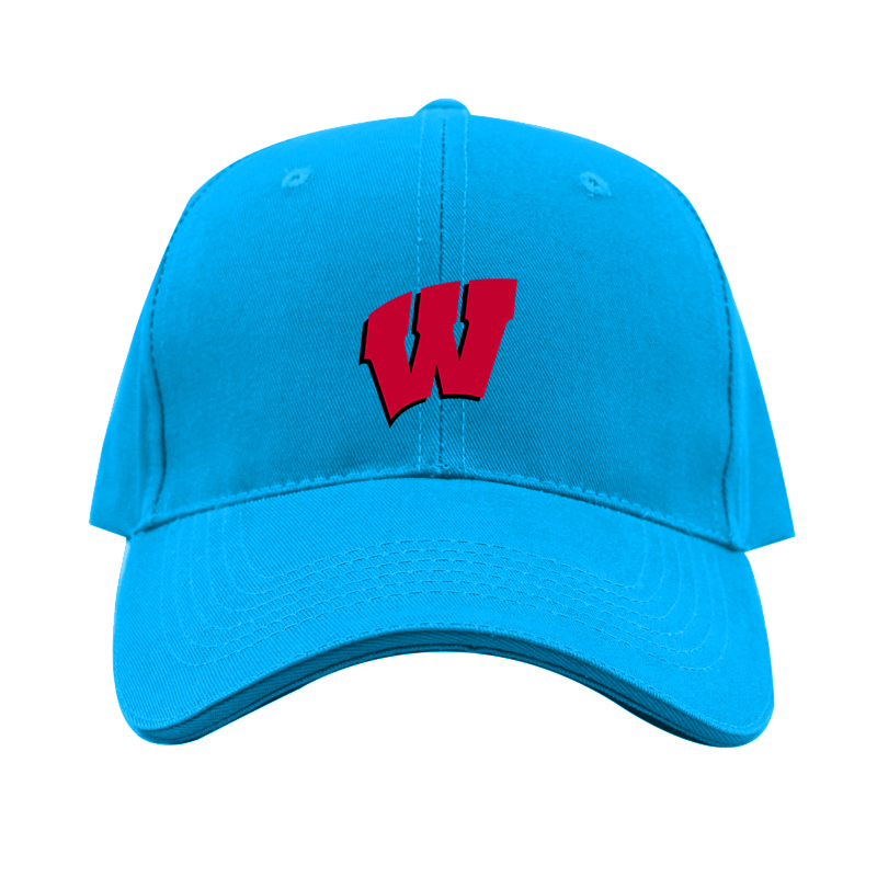 Wisconsin Badgers Logo  Dad Baseball Cap Hat