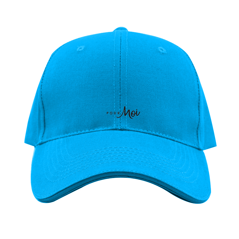 Pour Moi Logo  Dad Baseball Cap Hat