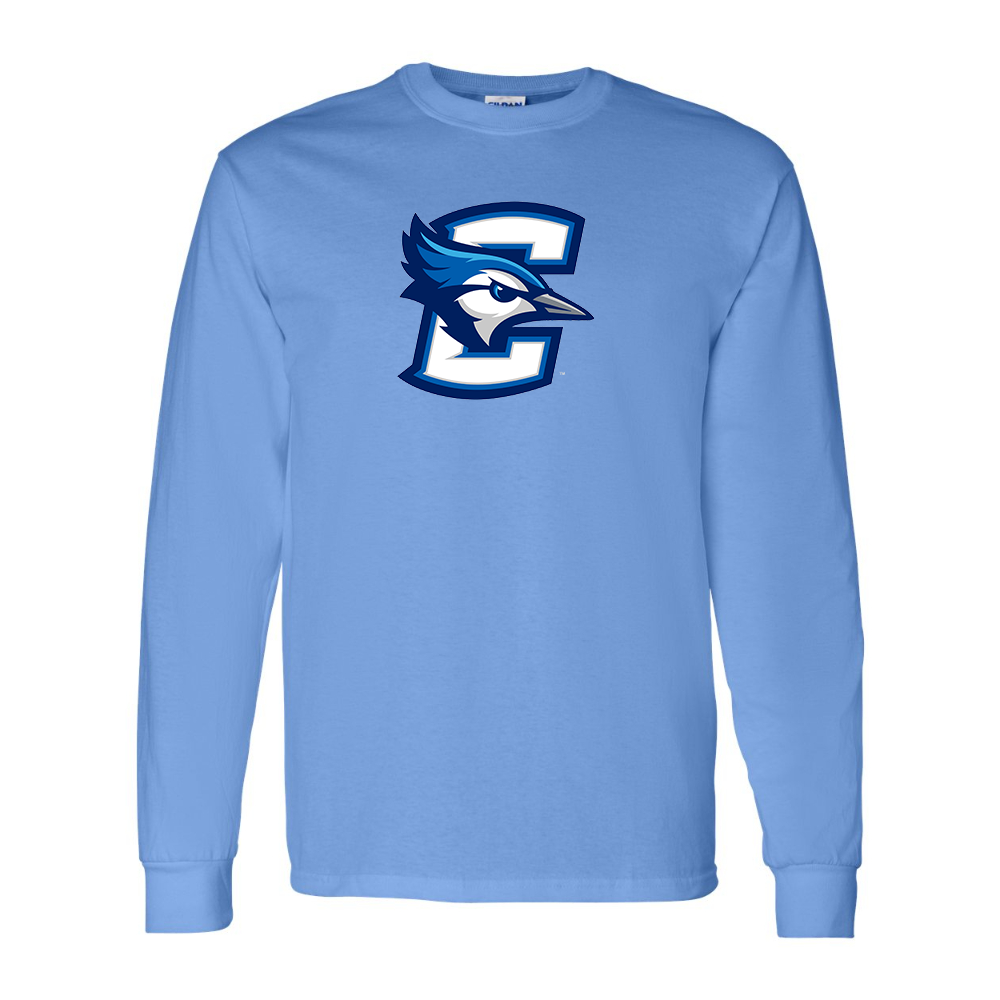 Men's Creighton Bluejays  Gildan Heavy Cotton Long Sleeve T-Shirt