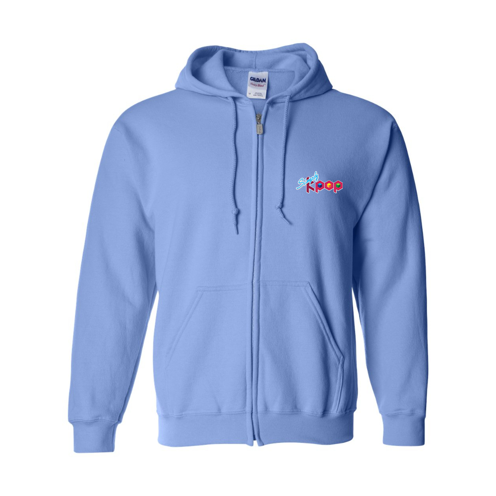 Men's Simply Kpop  Gildan  Heavy Blend Full Zip Hooded Sweatshirt