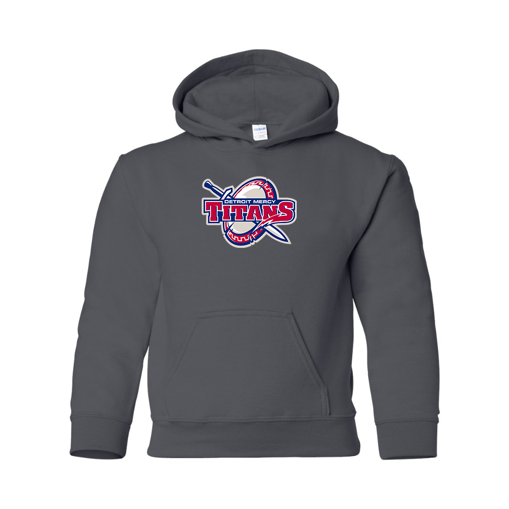 Youth Detroit Titans  Gildan Heavy Blend  Hooded Sweatshirt