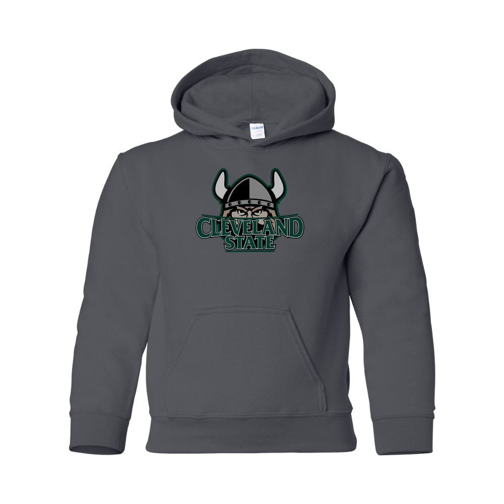 Youth  Cleveland State Vikings Gildan Heavy Blend  Hooded Sweatshirt