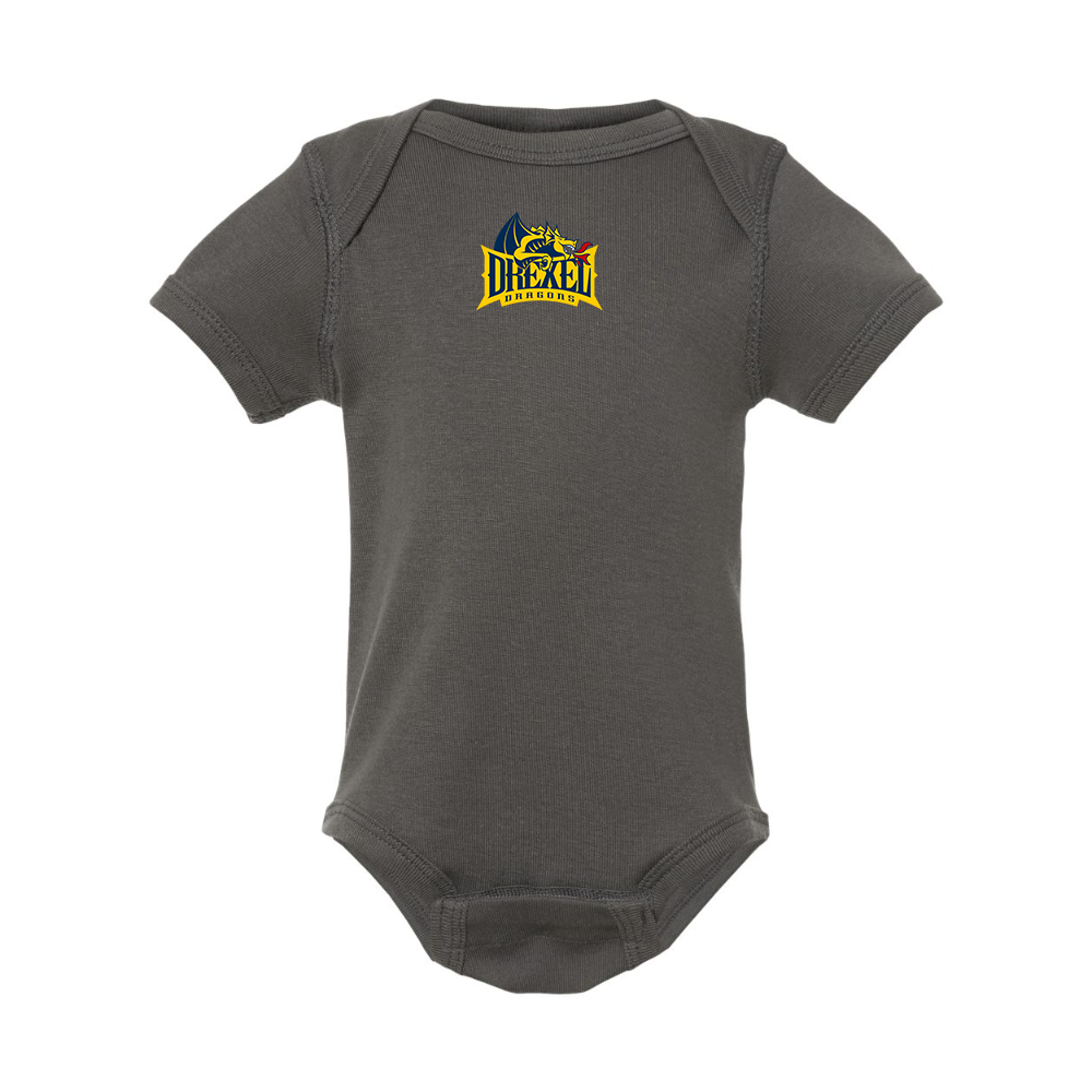 Drexel Dragons  Rabbit Skins Infant Baby Rib Bodysuit
