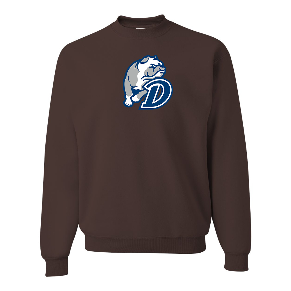 Men's Drake Bulldogs JERZEES NuBlend Crewneck Sweatshirt