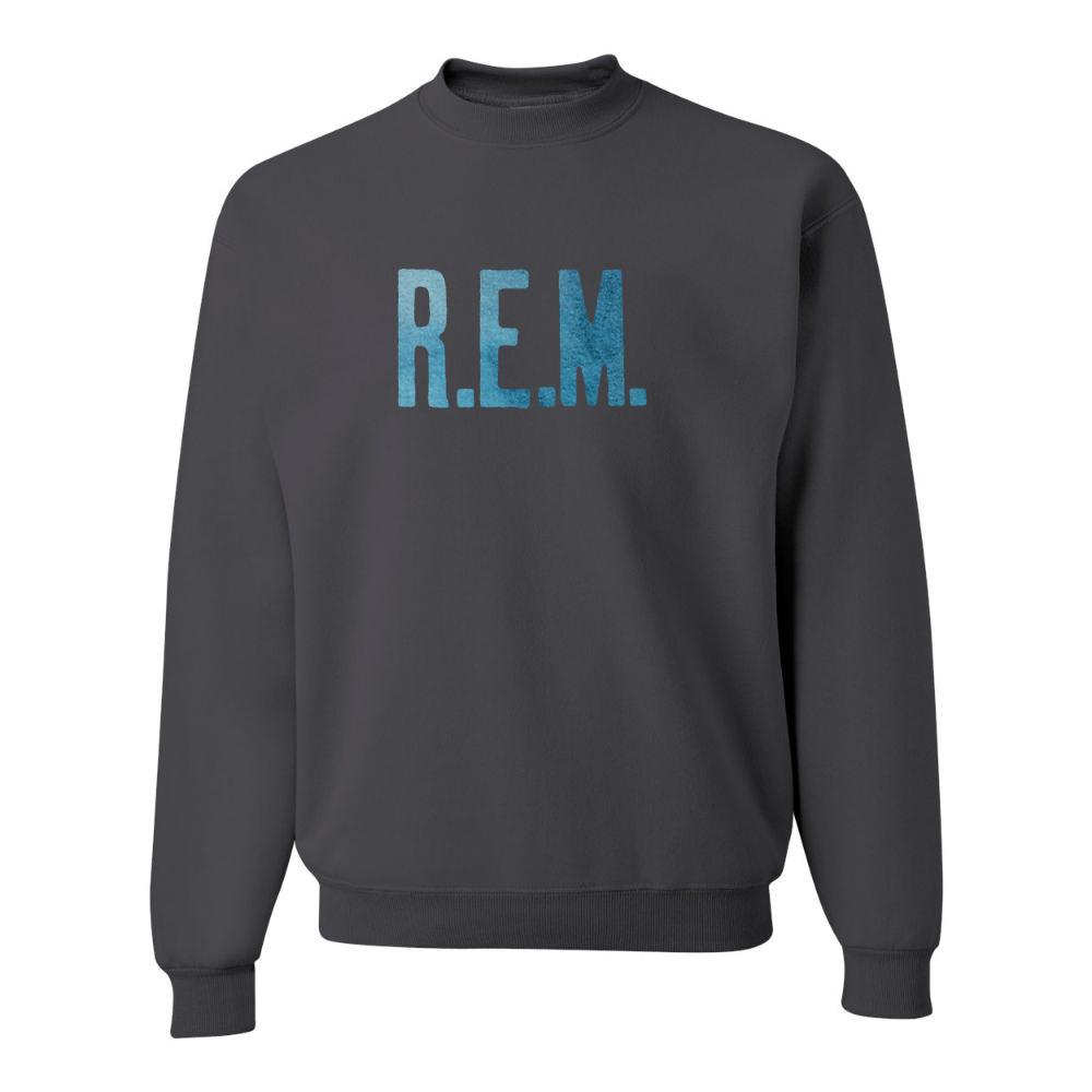 Men's R.E.M. Blue JERZEES NuBlend Crewneck Sweatshirt