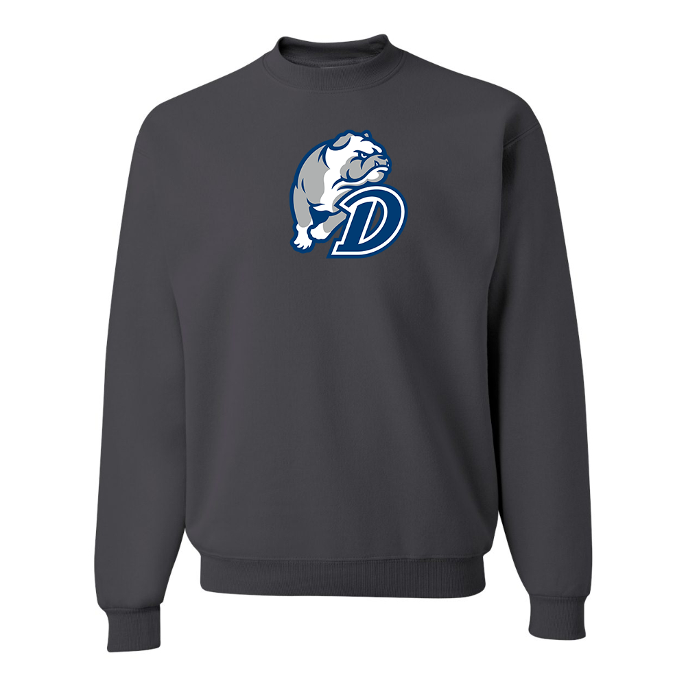 Men's Drake Bulldogs JERZEES NuBlend Crewneck Sweatshirt