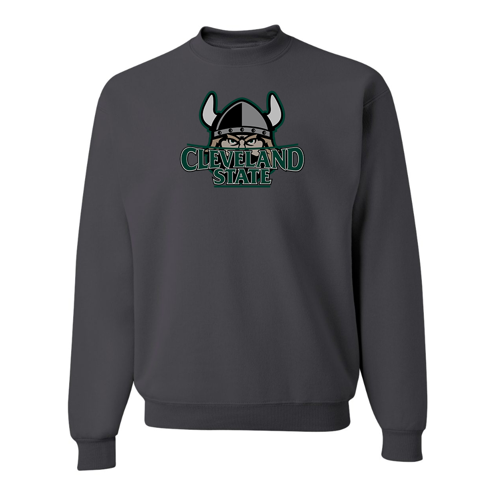 Men's Cleveland State Vikings JERZEES NuBlend Crewneck Sweatshirt