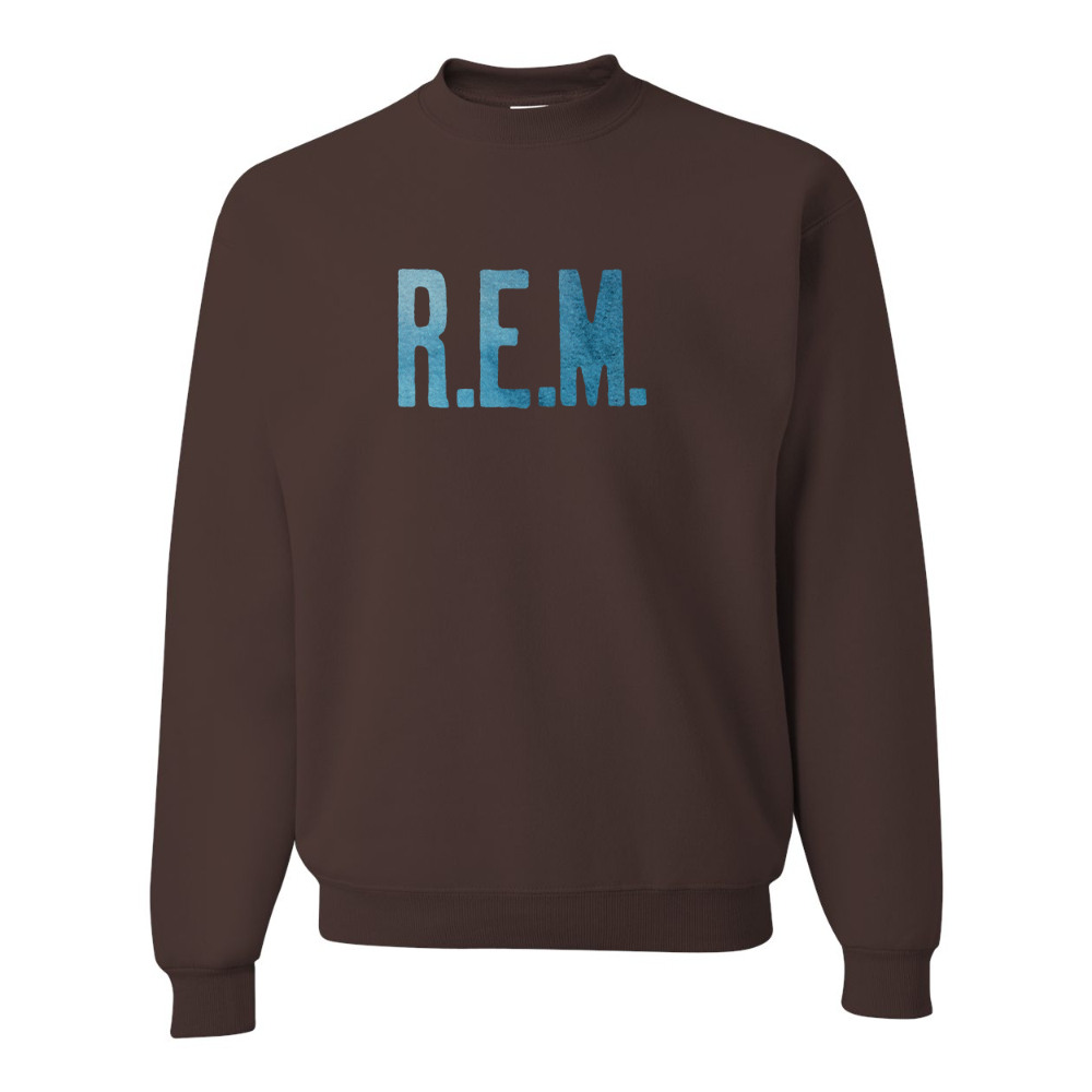Men's R.E.M. Blue JERZEES NuBlend Crewneck Sweatshirt