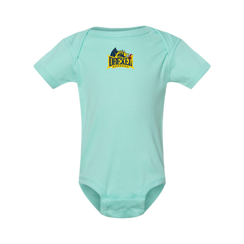 Drexel Dragons  Rabbit Skins Infant Baby Rib Bodysuit