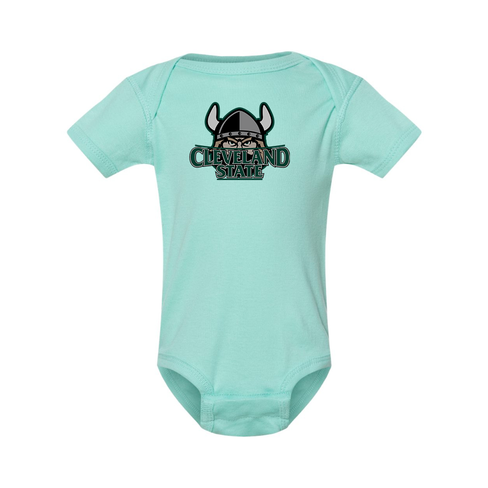 Cleveland State Vikings  Rabbit Skins Infant Baby Rib Bodysuit