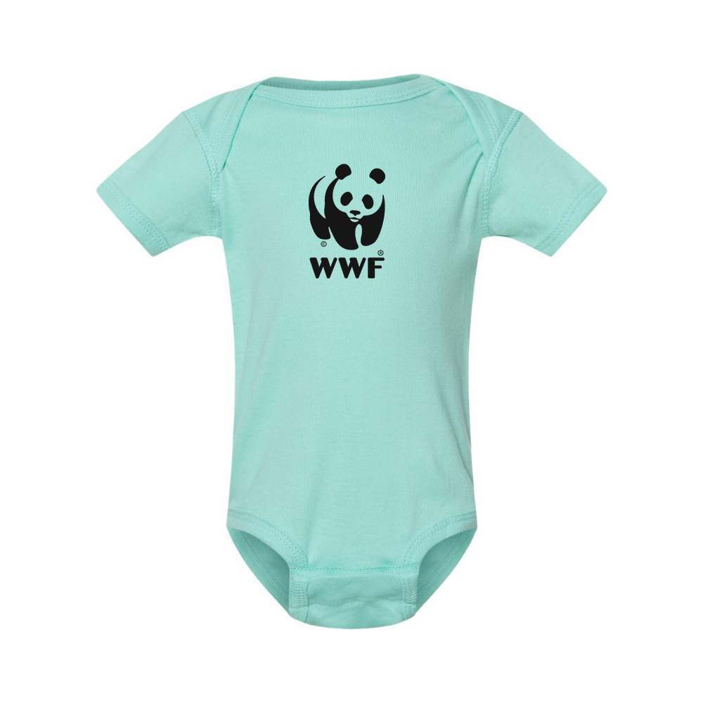 WWF  Rabbit Skins Infant Baby Rib Bodysuit