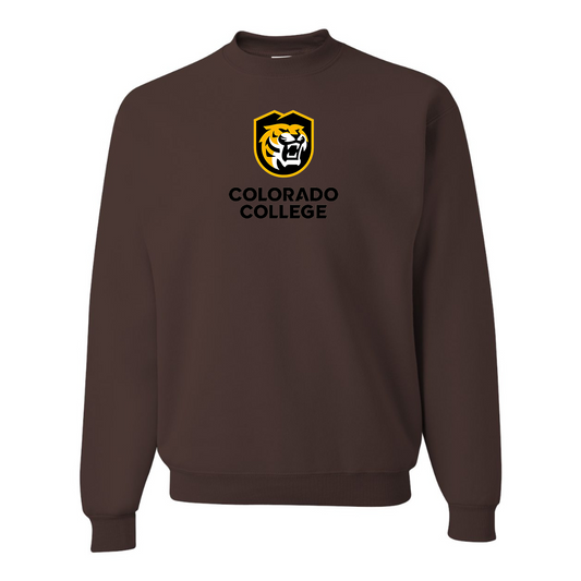 Men's  Colorado College Tigers JERZEES NuBlend Crewneck Sweatshirt