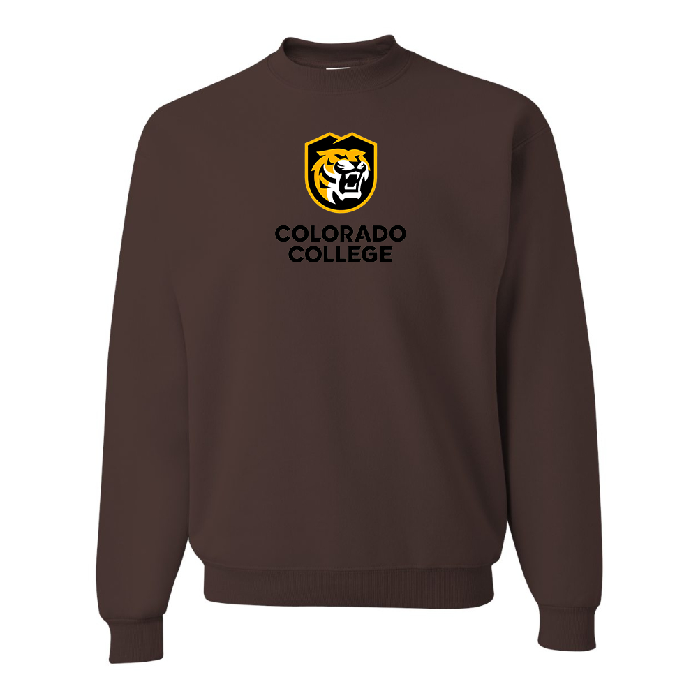 Men's  Colorado College Tigers JERZEES NuBlend Crewneck Sweatshirt
