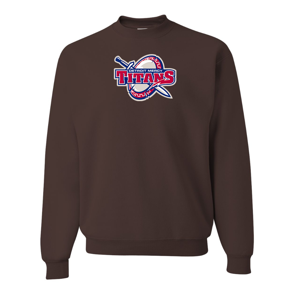 Men's Detroit Titans  JERZEES NuBlend Crewneck Sweatshirt