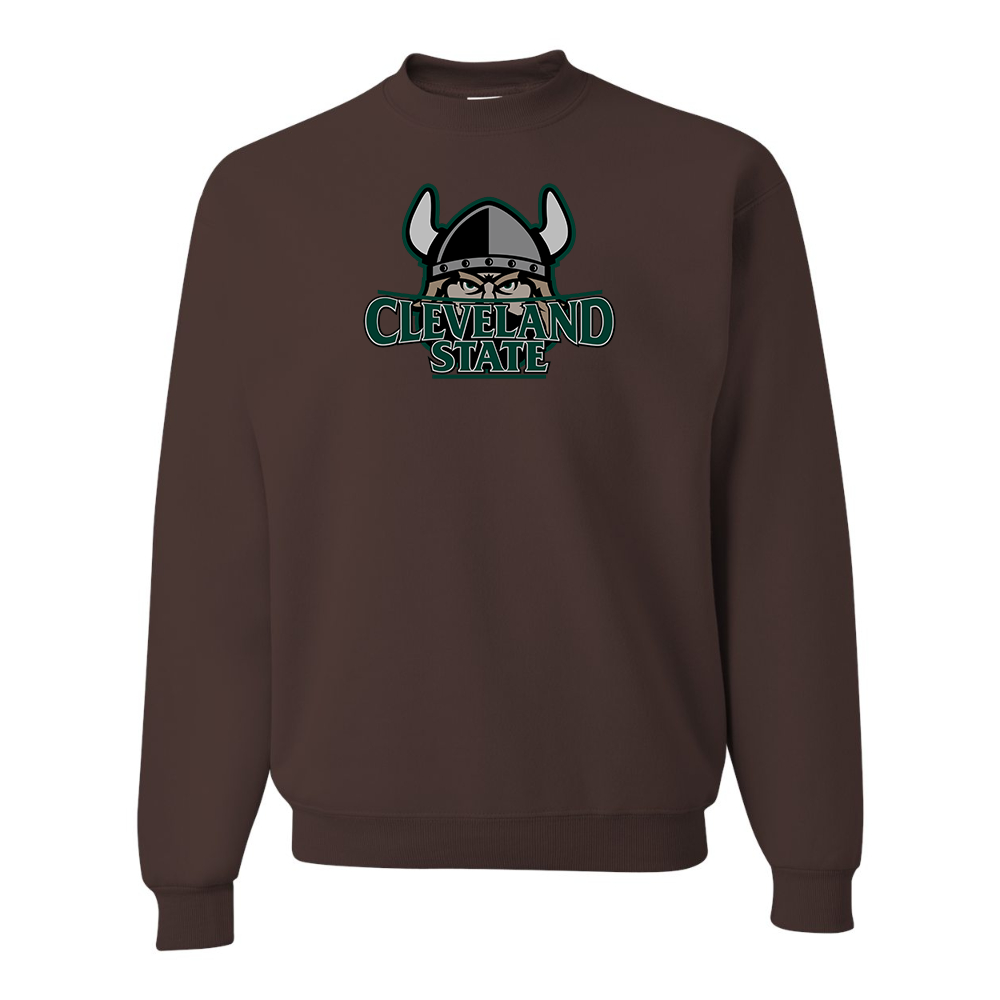Men's Cleveland State Vikings JERZEES NuBlend Crewneck Sweatshirt