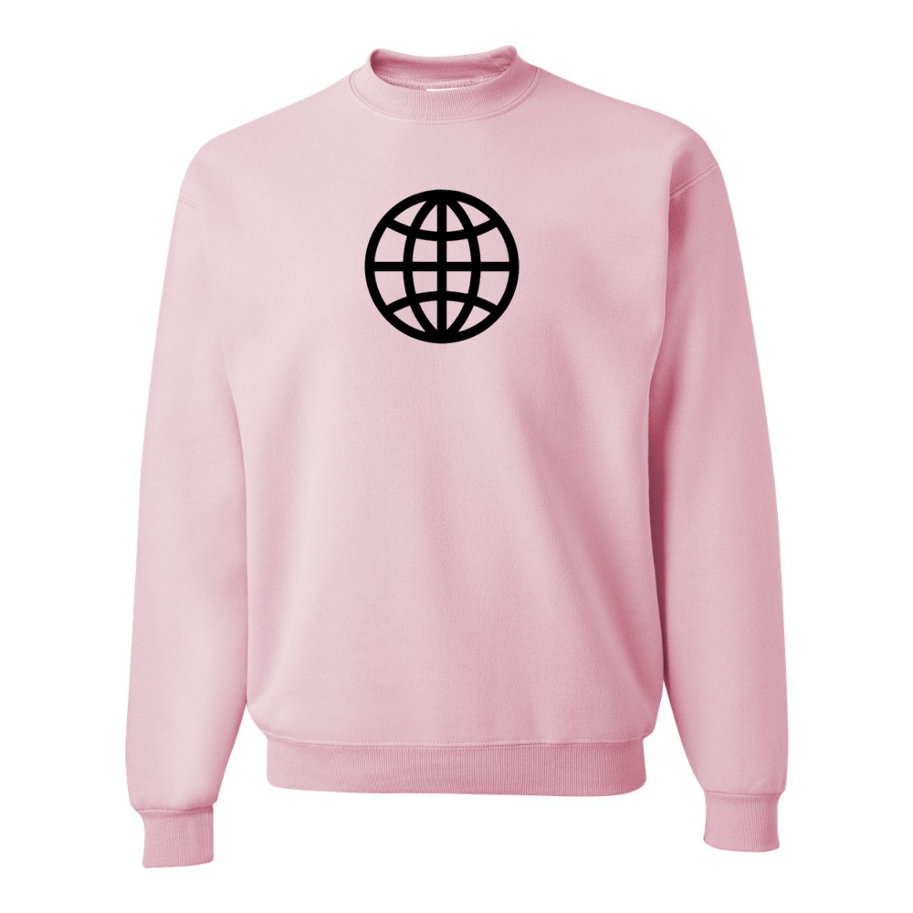 Men's  Internet Globe JERZEES NuBlend Crewneck Sweatshirt