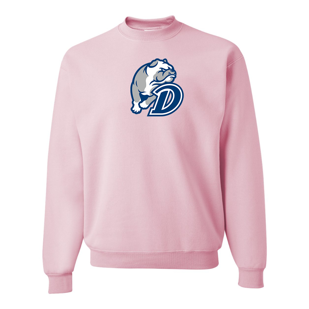 Men's Drake Bulldogs JERZEES NuBlend Crewneck Sweatshirt