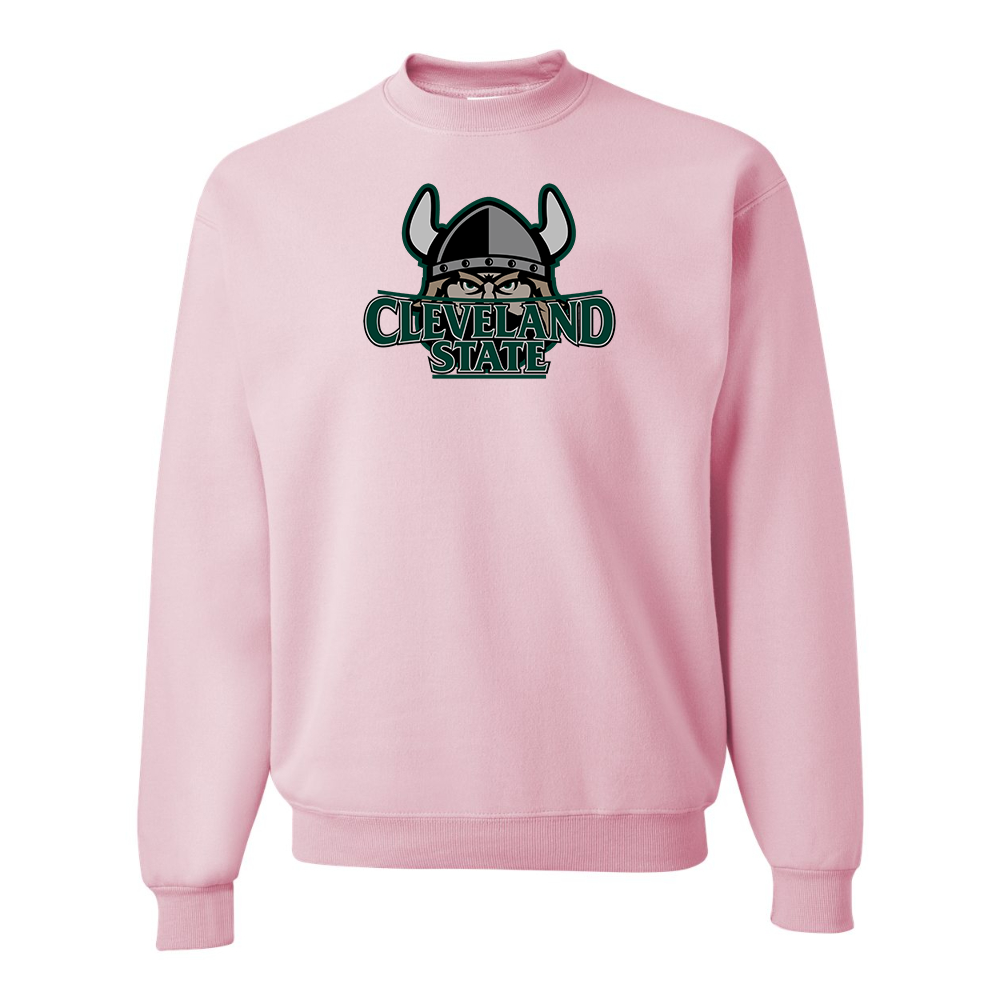 Men's Cleveland State Vikings JERZEES NuBlend Crewneck Sweatshirt