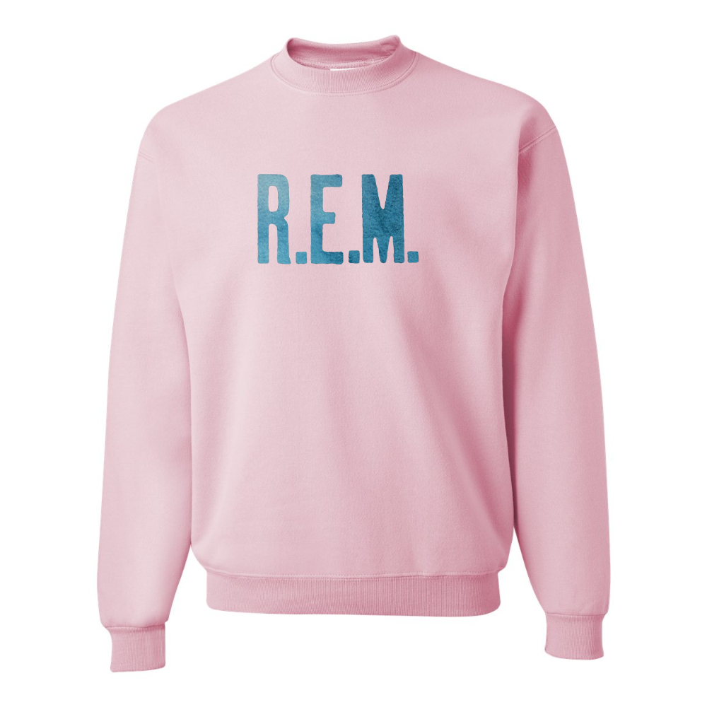 Men's R.E.M. Blue JERZEES NuBlend Crewneck Sweatshirt