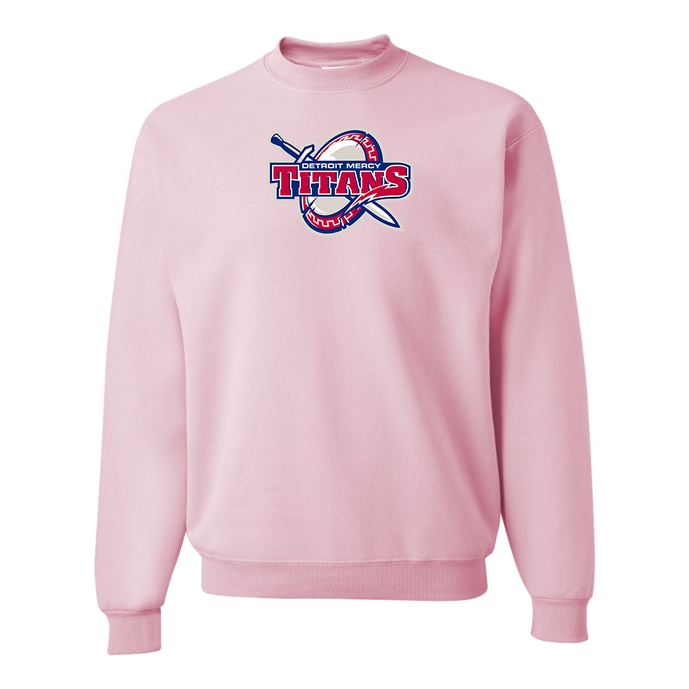 Men's Detroit Titans  JERZEES NuBlend Crewneck Sweatshirt