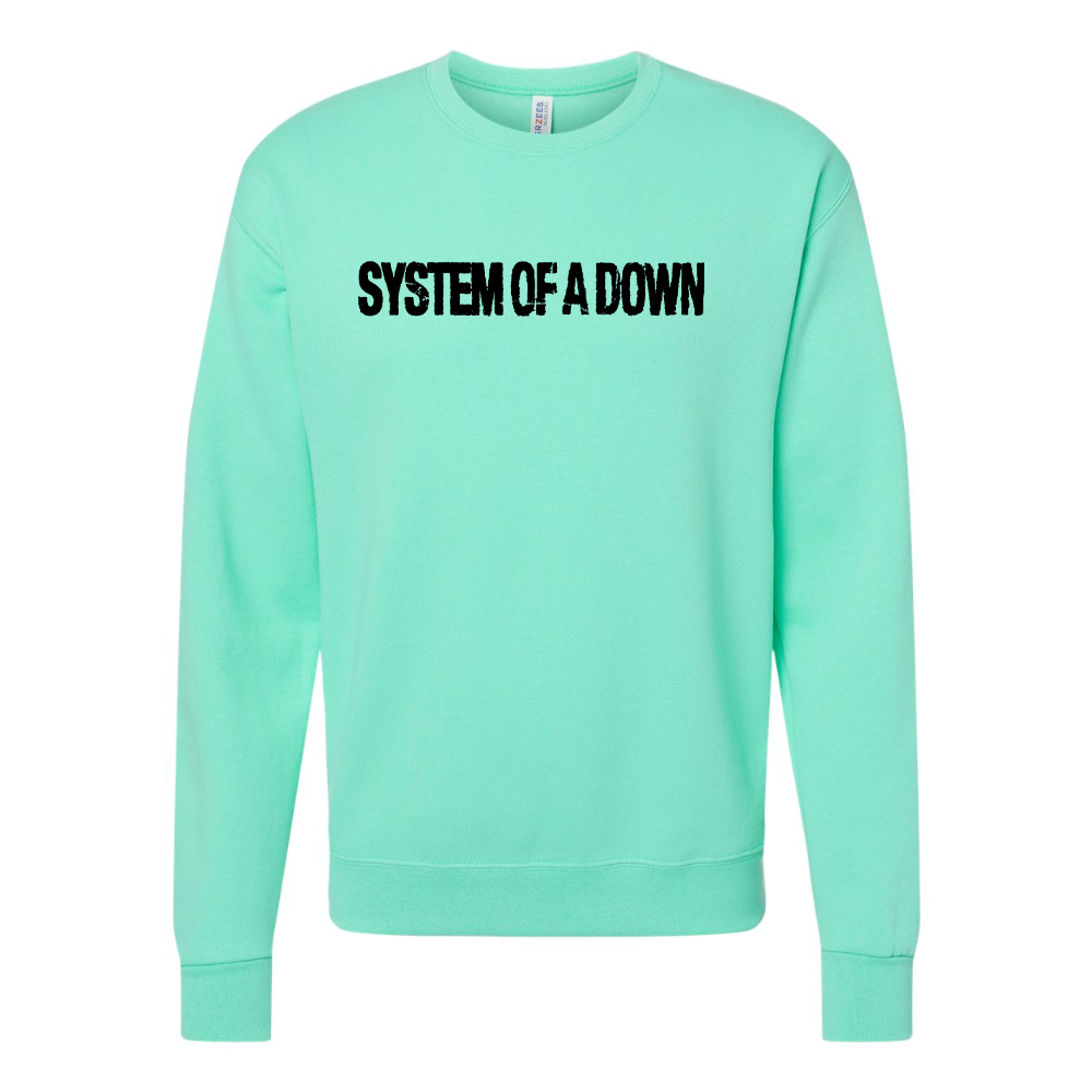 Men's System Of A Down JERZEES NuBlend Crewneck Sweatshirt