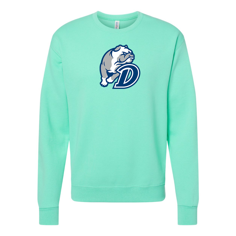 Men's Drake Bulldogs JERZEES NuBlend Crewneck Sweatshirt