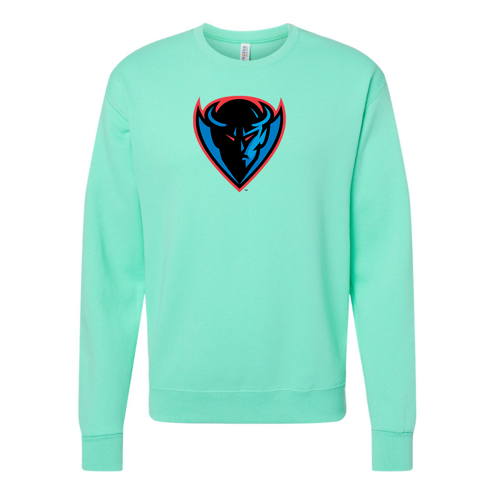 Men's  DePaul Blue Demons JERZEES NuBlend Crewneck Sweatshirt