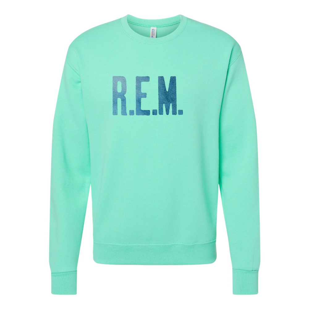 Men's R.E.M. Blue JERZEES NuBlend Crewneck Sweatshirt