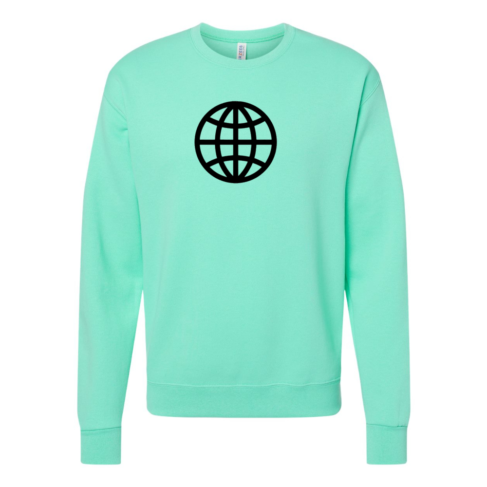 Men's  Internet Globe JERZEES NuBlend Crewneck Sweatshirt
