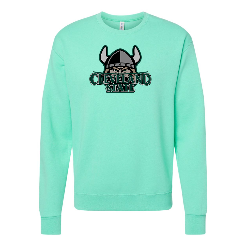 Men's Cleveland State Vikings JERZEES NuBlend Crewneck Sweatshirt