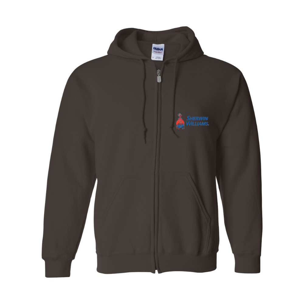 Men's Sherwin Williams Gildan  Heavy Blend Full Zip Hooded Sweatshirt