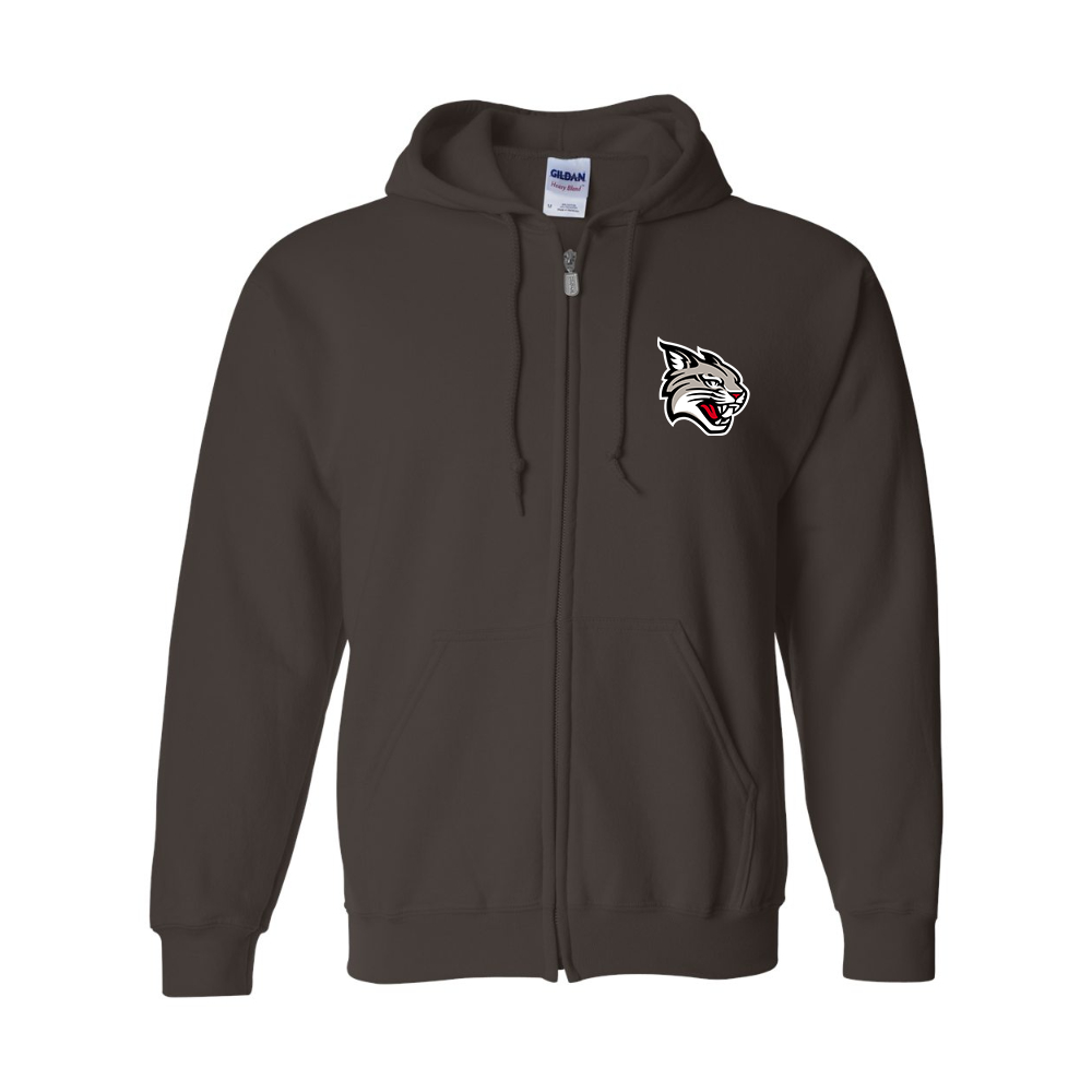 Men's  Davidson Wildcats Gildan  Heavy Blend Full Zip Hooded Sweatshirt