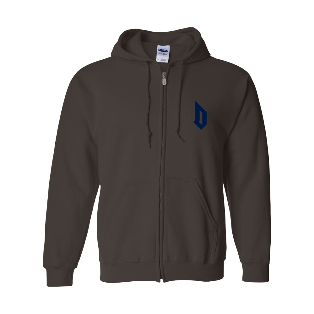 Men's  Duquesne Dukes  Gildan  Heavy Blend Full Zip Hooded Sweatshirt