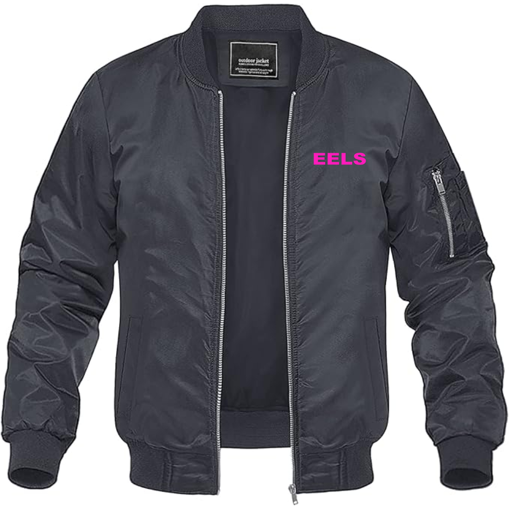 Men's Eels Lightweight Bomber Jacket Windbreaker Softshell Varsity Jacket Coat