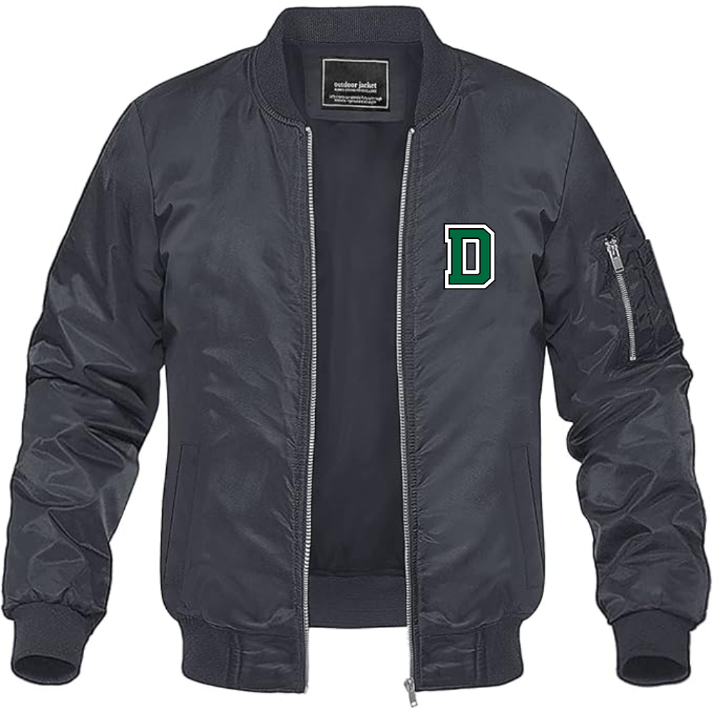 Men's Dartmouth Big Green Lightweight Bomber Jacket Windbreaker Softshell Varsity Jacket Coat