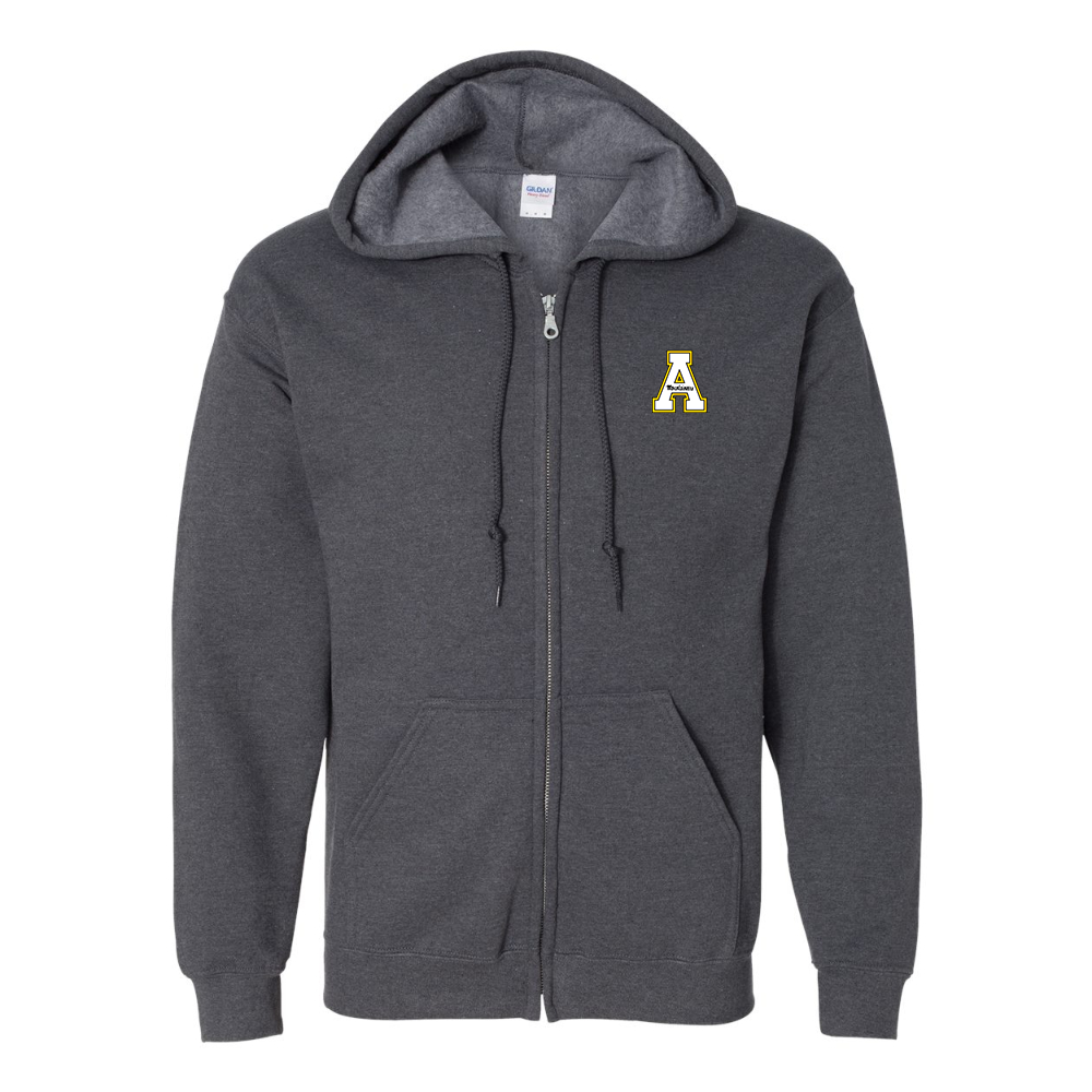 Men's Appalachian State Mountaineers Gildan  Heavy Blend Full Zip Hooded Sweatshirt