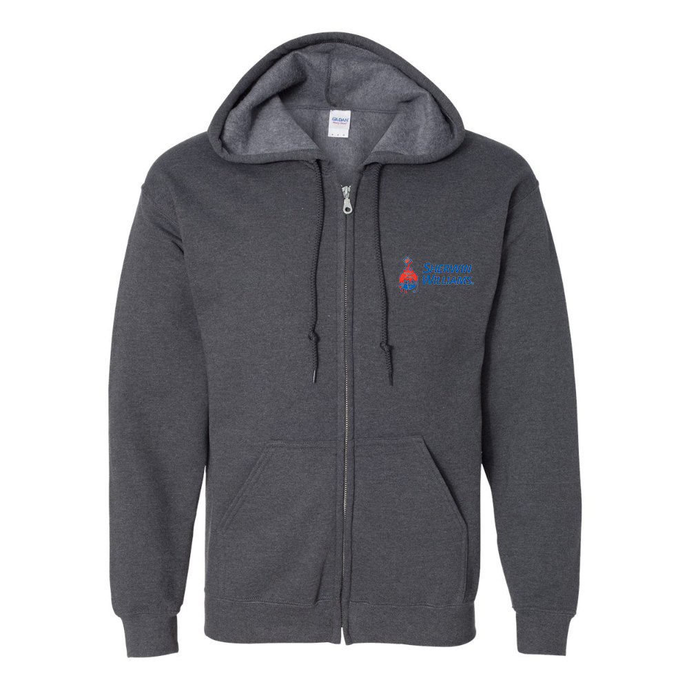 Men's Sherwin Williams Gildan  Heavy Blend Full Zip Hooded Sweatshirt
