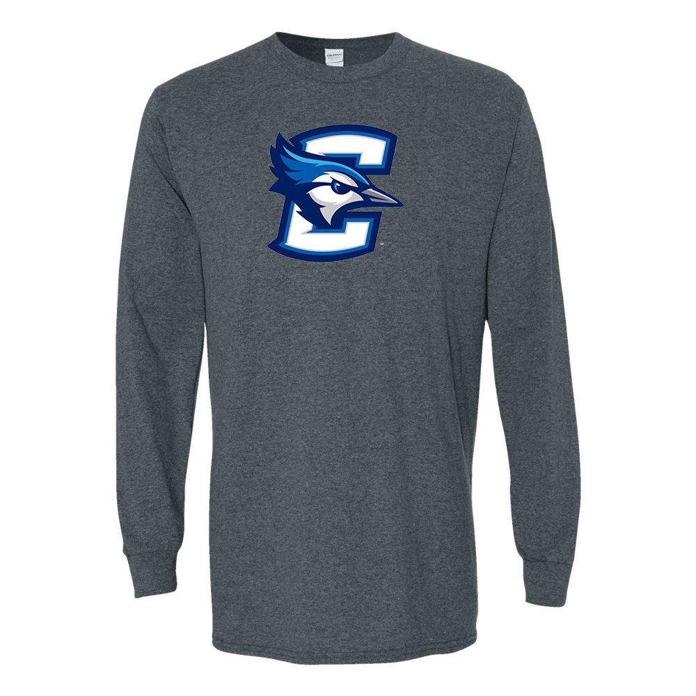 Men's Creighton Bluejays  Gildan Heavy Cotton Long Sleeve T-Shirt