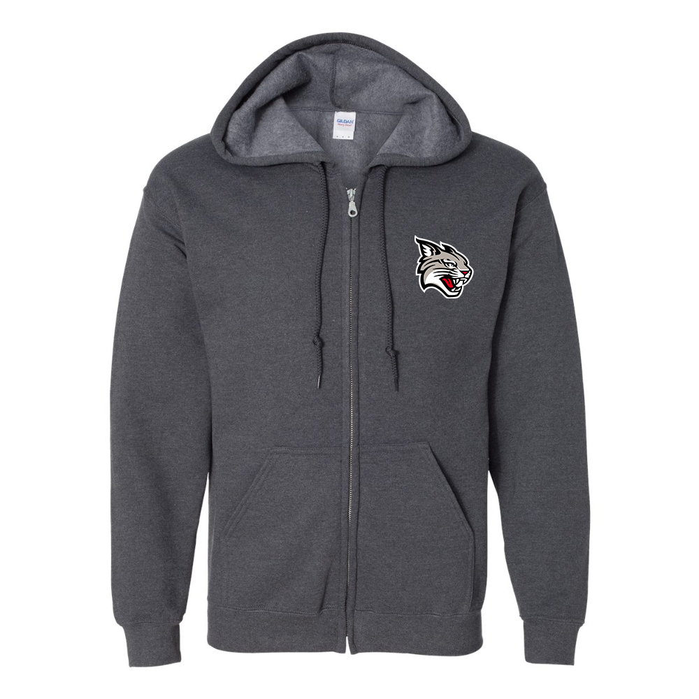 Men's  Davidson Wildcats Gildan  Heavy Blend Full Zip Hooded Sweatshirt