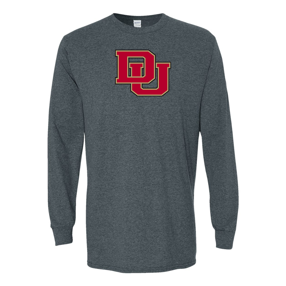 Men's Denver Pioneers Gildan Heavy Cotton Long Sleeve T-Shirt