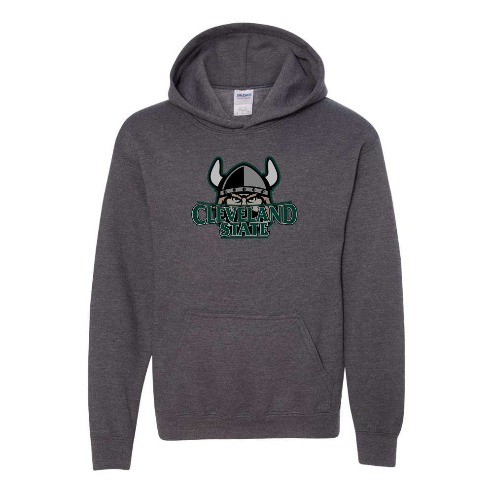 Youth  Cleveland State Vikings Gildan Heavy Blend  Hooded Sweatshirt