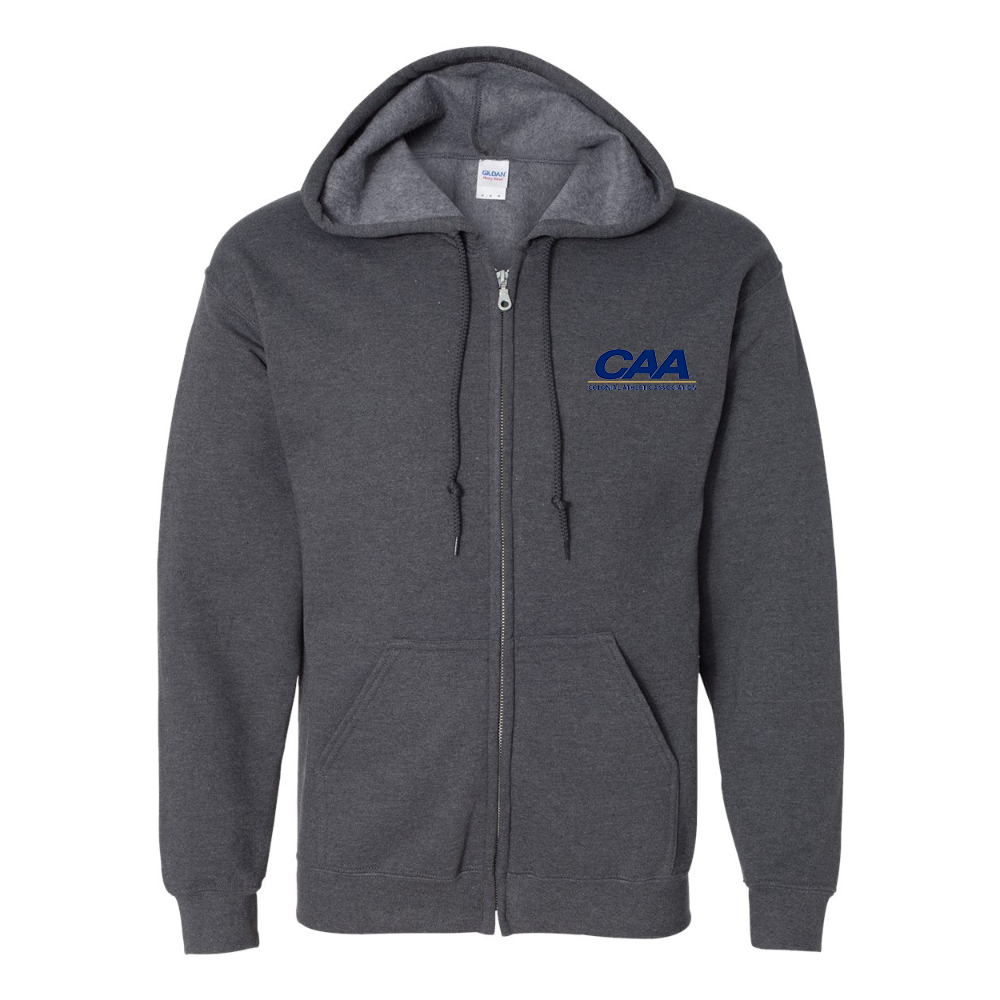 Men's  Colonial Athletic Association Gildan  Heavy Blend Full Zip Hooded Sweatshirt