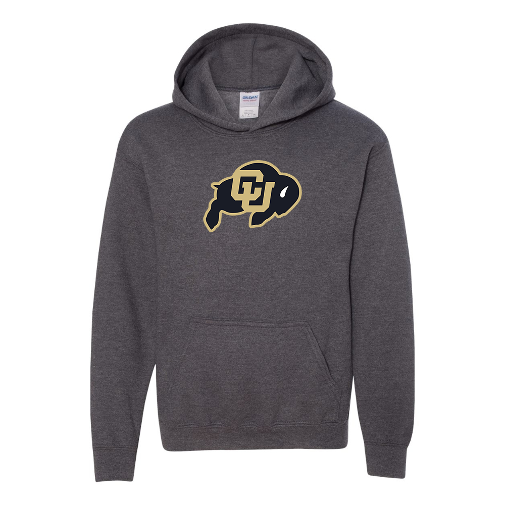 Youth Colorado Buffaloes  Gildan Heavy Blend  Hooded Sweatshirt